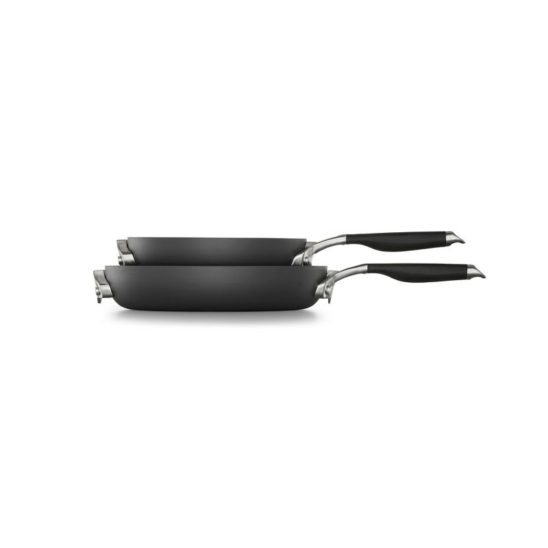 Calphalon Select 8" and 10" Space Saving Hard-Anodized Nonstick Fry Pan Set