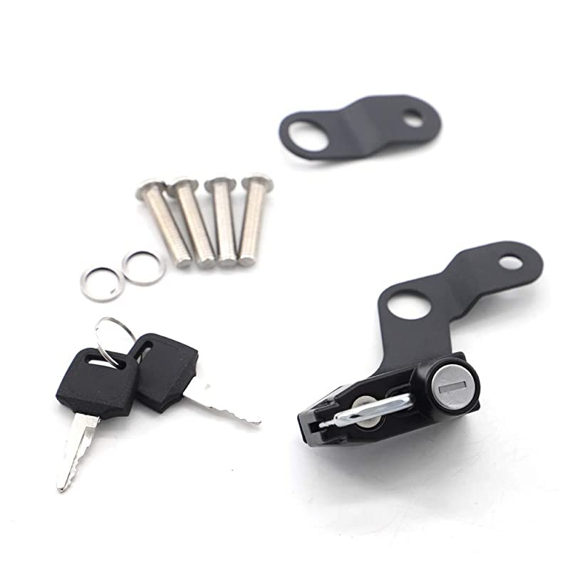 Helmet Lock Anti-Theft Helmet Security Lock for Suzuki GSX1300R Hayabusa 2008 and Newer-Black