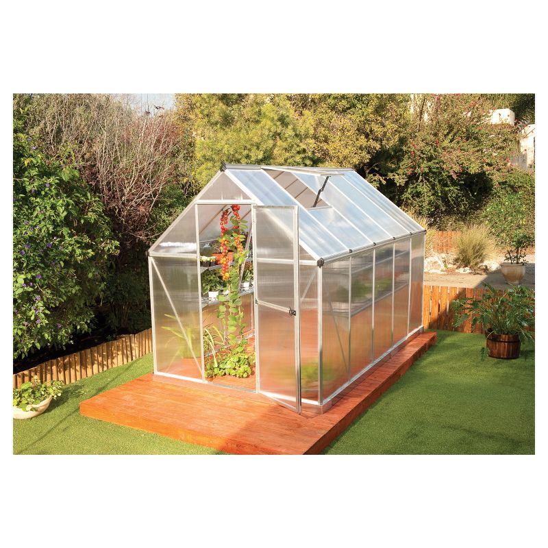6'X10' Mythos Greenhouse - Silver - Palram