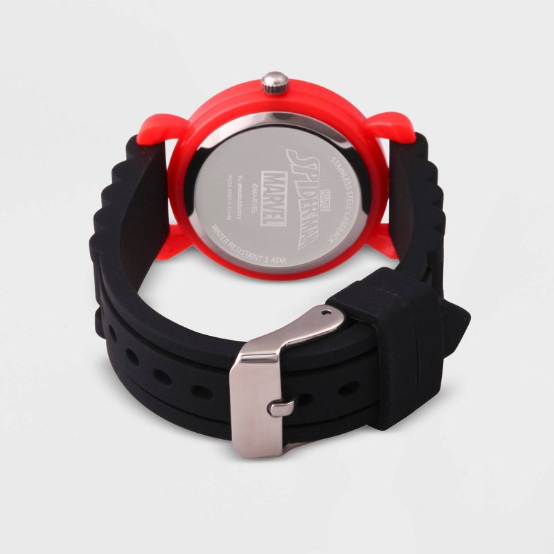 Kids' Marvel Spider-Man Plastic Time Teacher Watch - Red