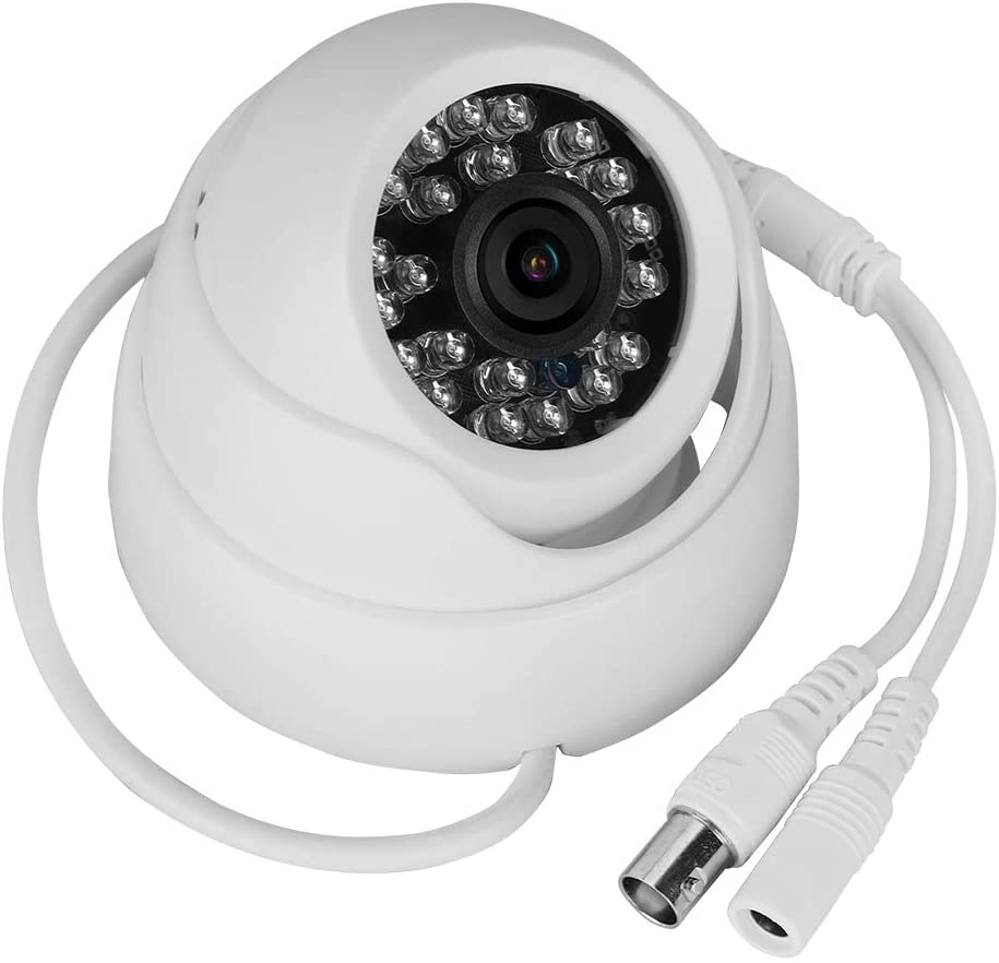 ?April Gift?Home Security Systems, 4CH Security Camera, Kit AHD Video Monitoring 720P for Supermarkets Shops(100-240V European standard)