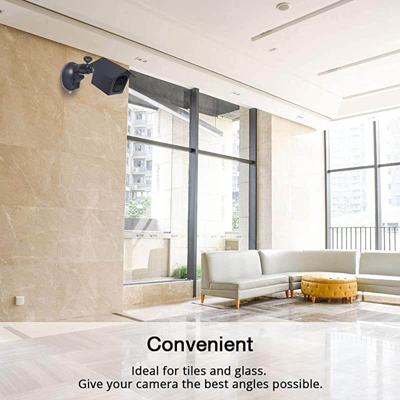 Protective Weatherproof Housing + Suction Cup Mount for Arlo Pro Arlo Pro 2Compatible Mount for Tiles and GlassSturdyampStable 2 Pack