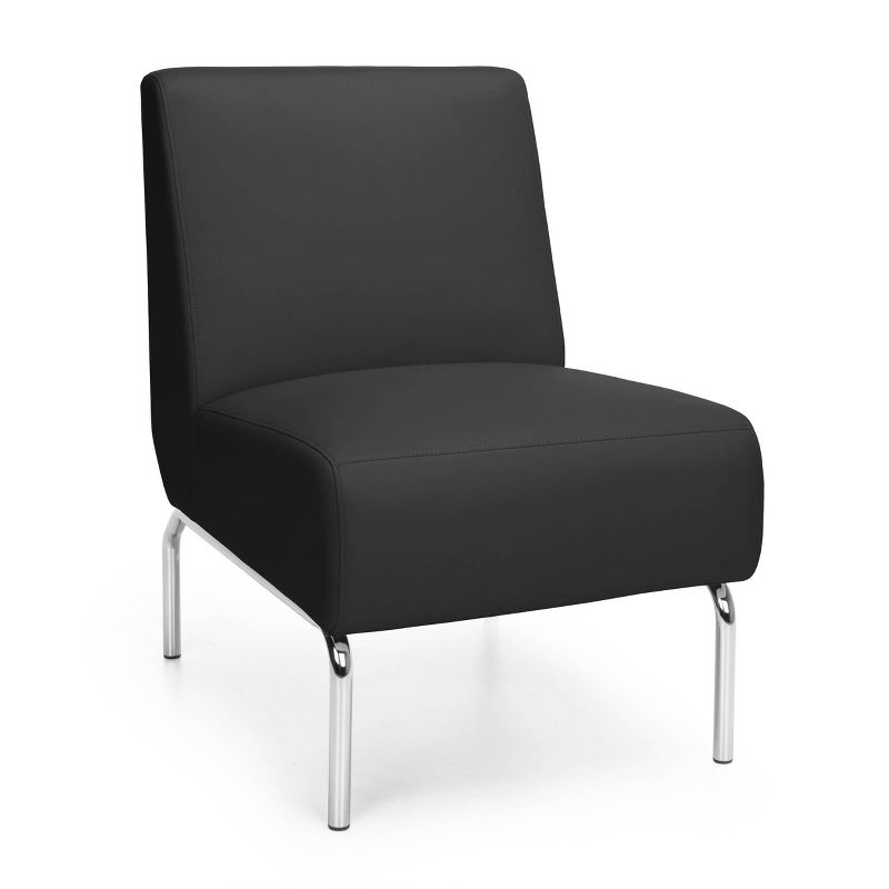 Armless Modular Lounge Chair Black - OFM