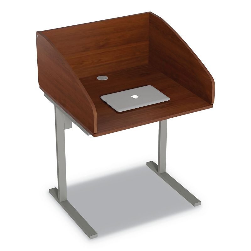 Linea Italia(R) Study Carrell Starter Unit, 2-Leg, 31.25 x 23.5 x 45.25, Cherry SC801CH