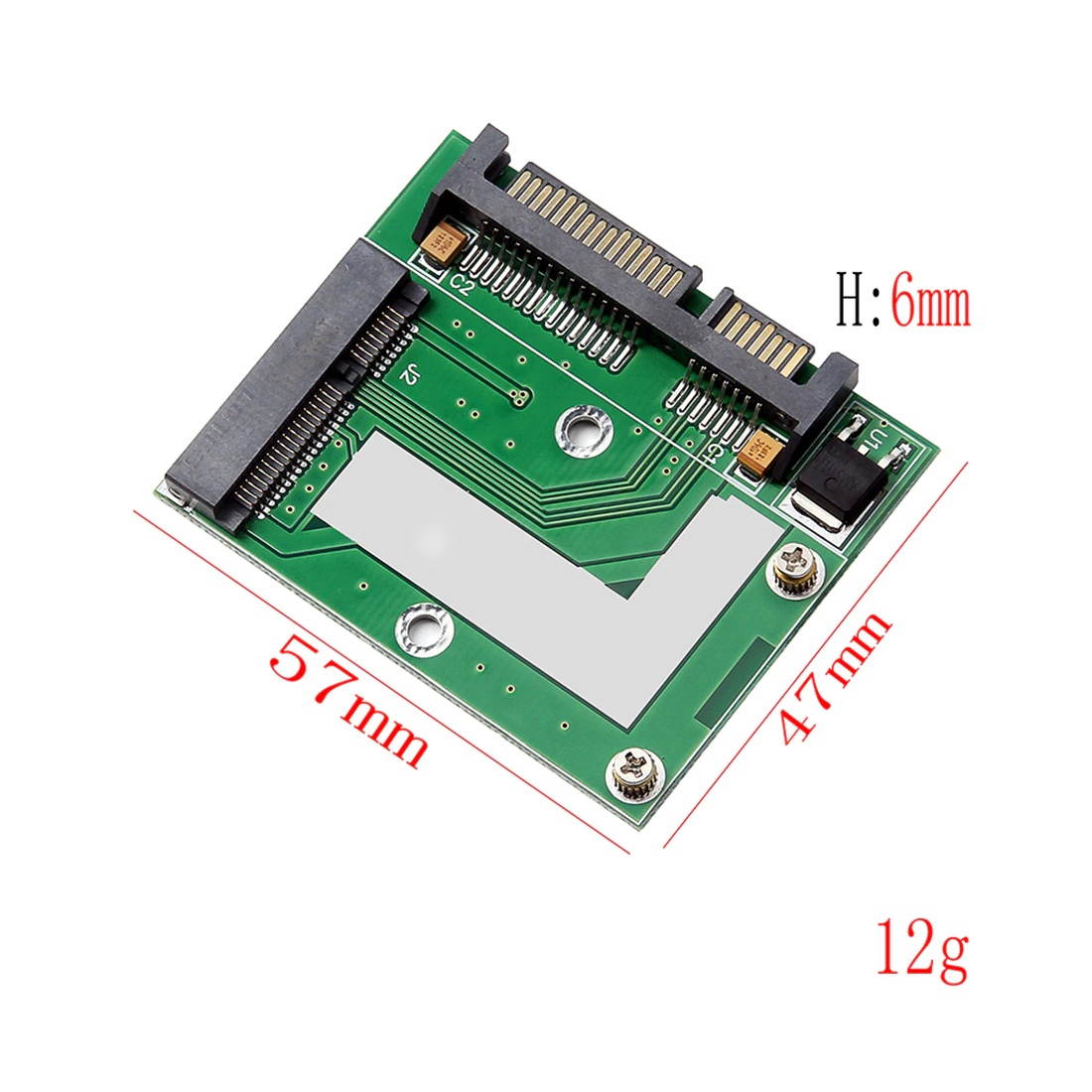 XT-XINTE Mini PCI-E MSATA SSD to 2.5" SATA 6.0Gbps Adapter Converter Card SATA3 MINI PCI Express Module for Computer PC Desktop