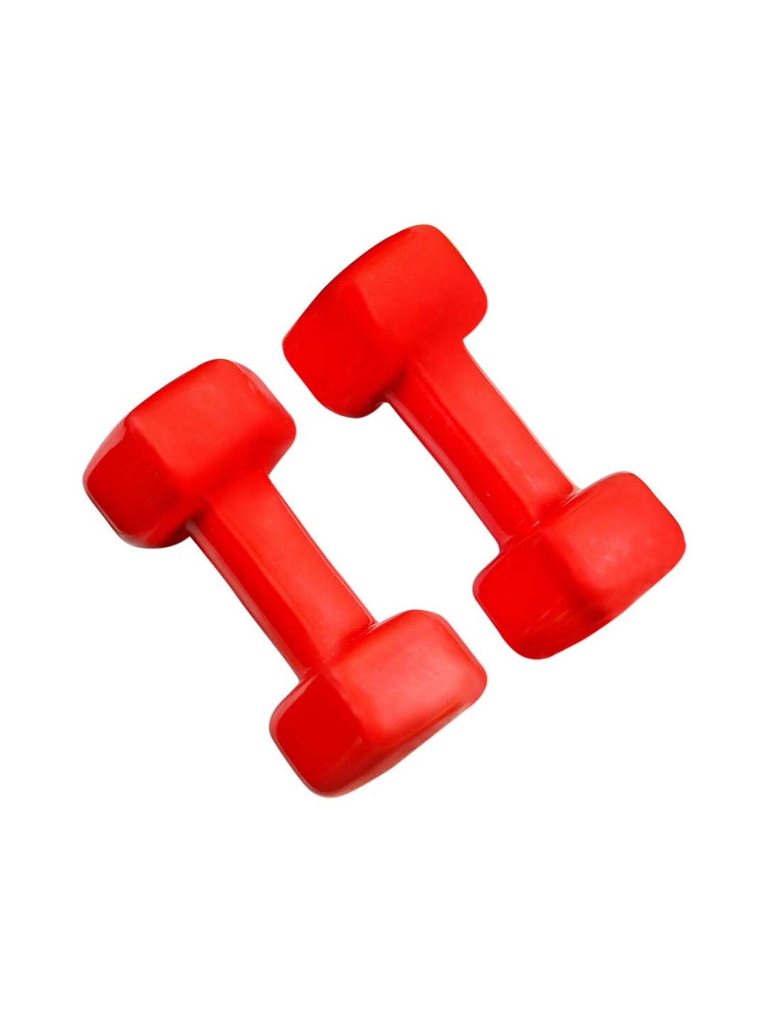 SportSoul Red Vinyl Dumbbell (3Kg X 2 )