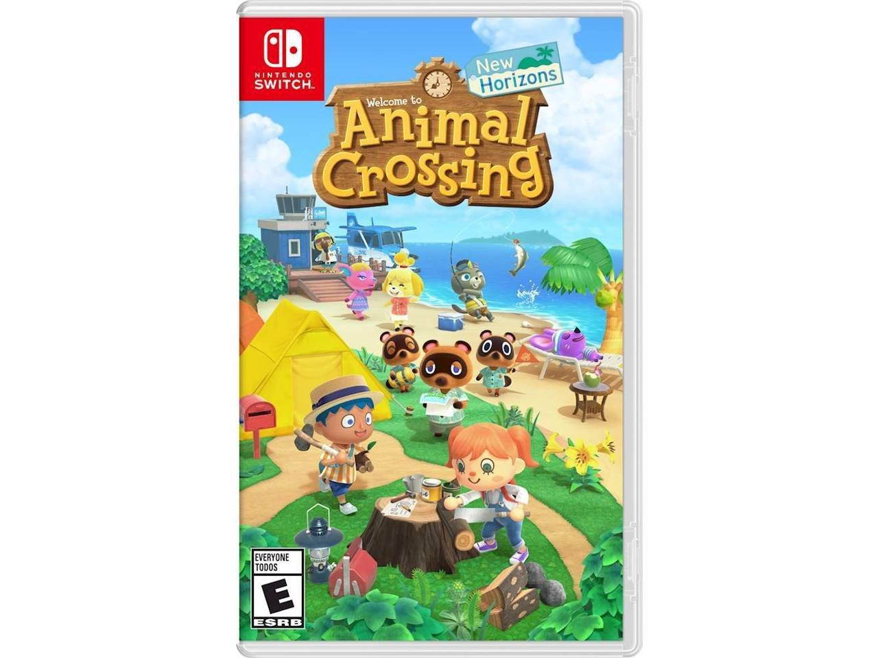 New Nintendo Switch Animal Crossing: New Horizons Edition Bundle with Animal Crossing: New Horizons Game and Super Mario 3D All-Stars