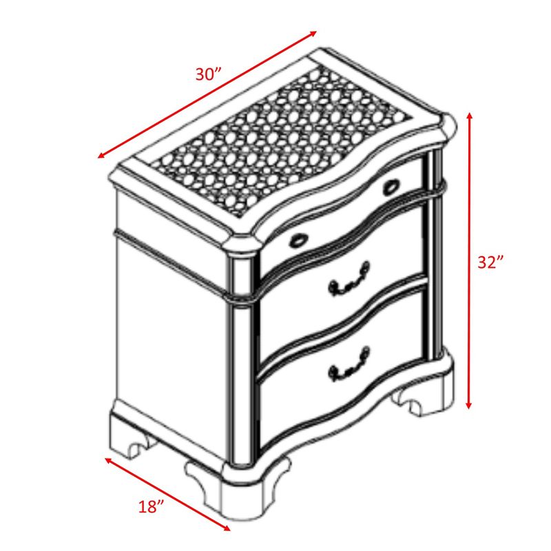 5pc King Tomlyn Storage Bedroom Set Dark Cherry - Picket House Furnishings