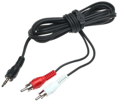 Topwin 3.5mm Plug Jack to 2 RCA Male Stereo audio Cable Adapter Y Splitter Converter