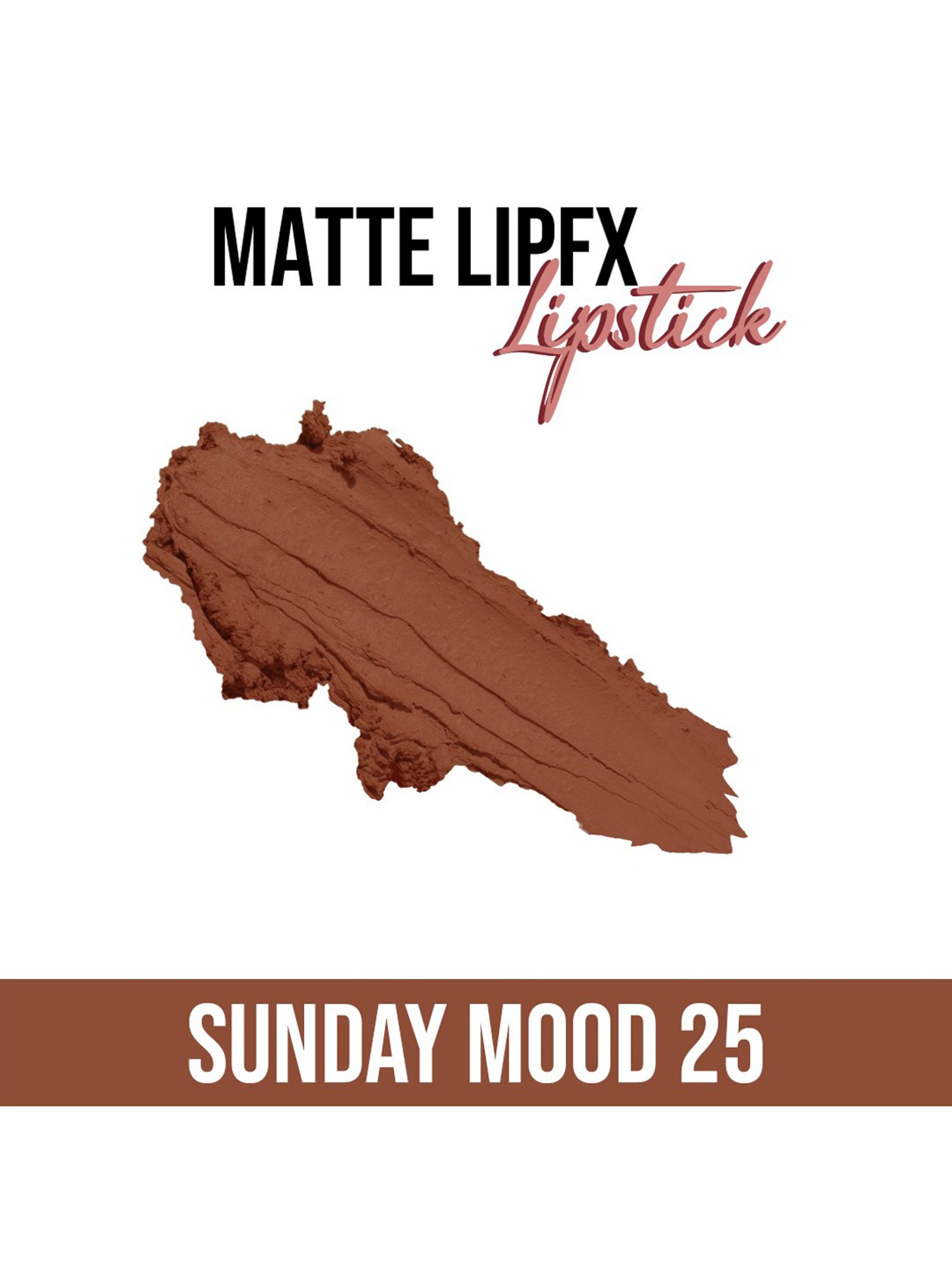 C2P PROFESSIONAL MAKEUP Matte Lip FX Lipstick Sunday Mood 25 - 3.5 gm