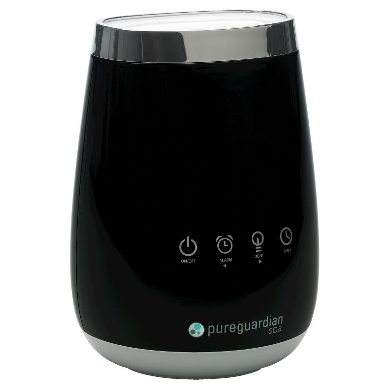 SPA260 Ultrasonic Cool Mist Deluxe Aromatherapy Essential Oil Diffuser with Touch Controls & Alarm Clock - PureGuardian