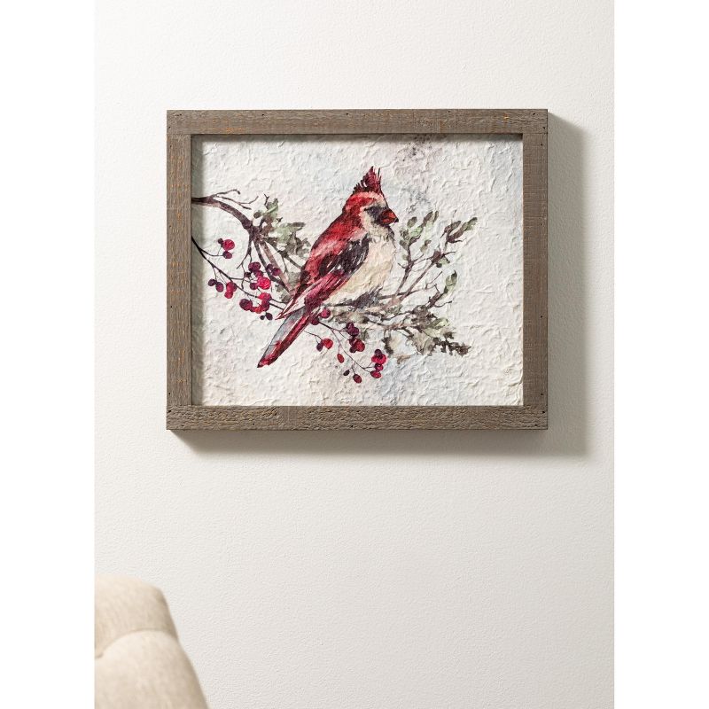 Sullivans Cardinal Wall Decor 12.75"H Multicolored