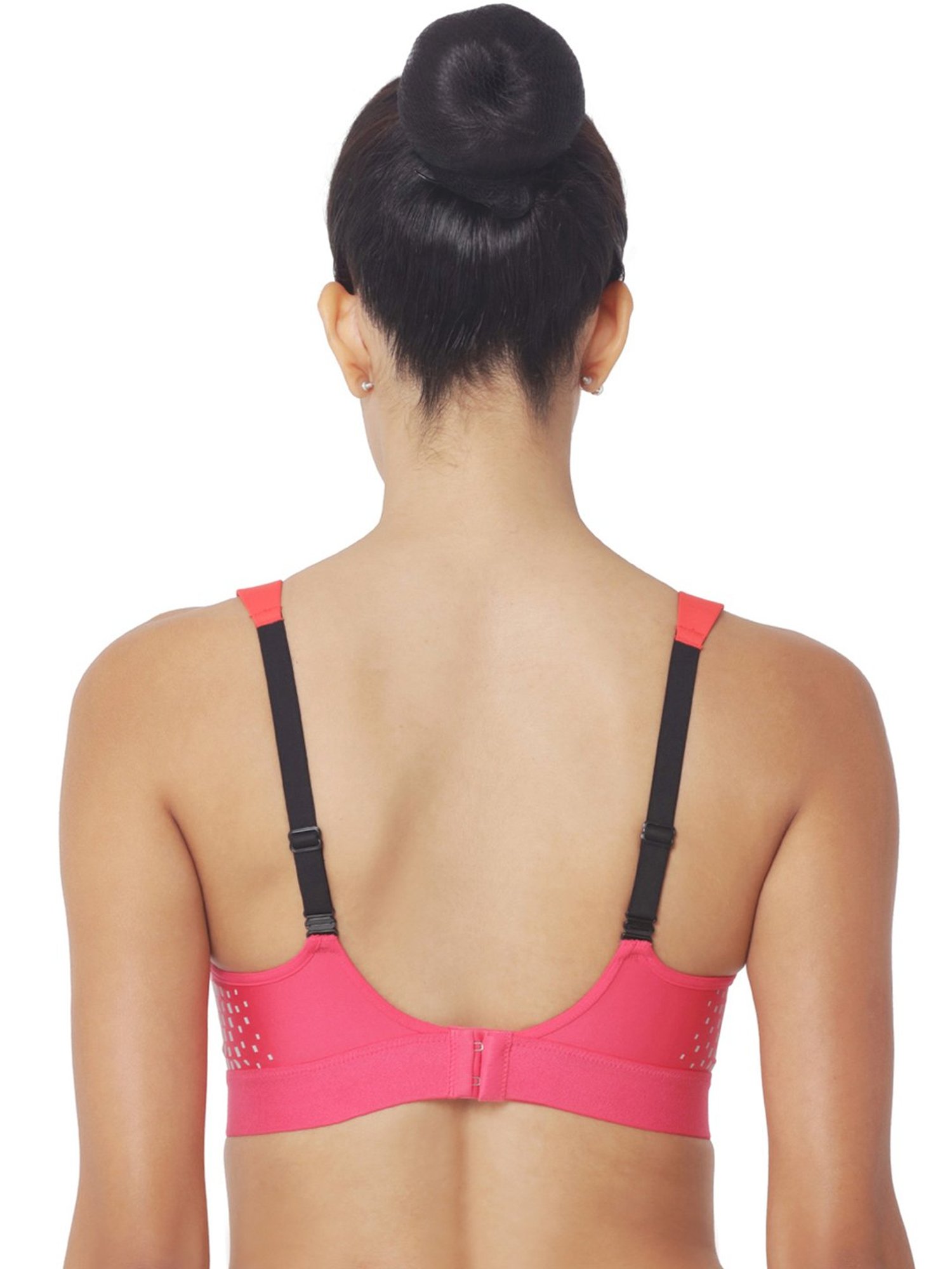Triumph Pink Self Pattern Padded Sports Bra