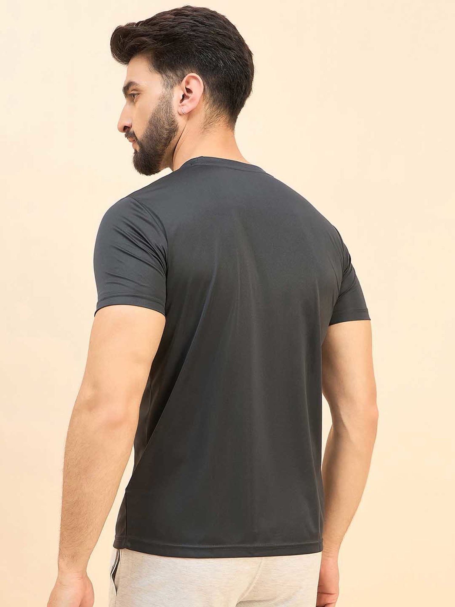 Sweet Dreams Dark Grey Regular Fit Crew T-Shirt