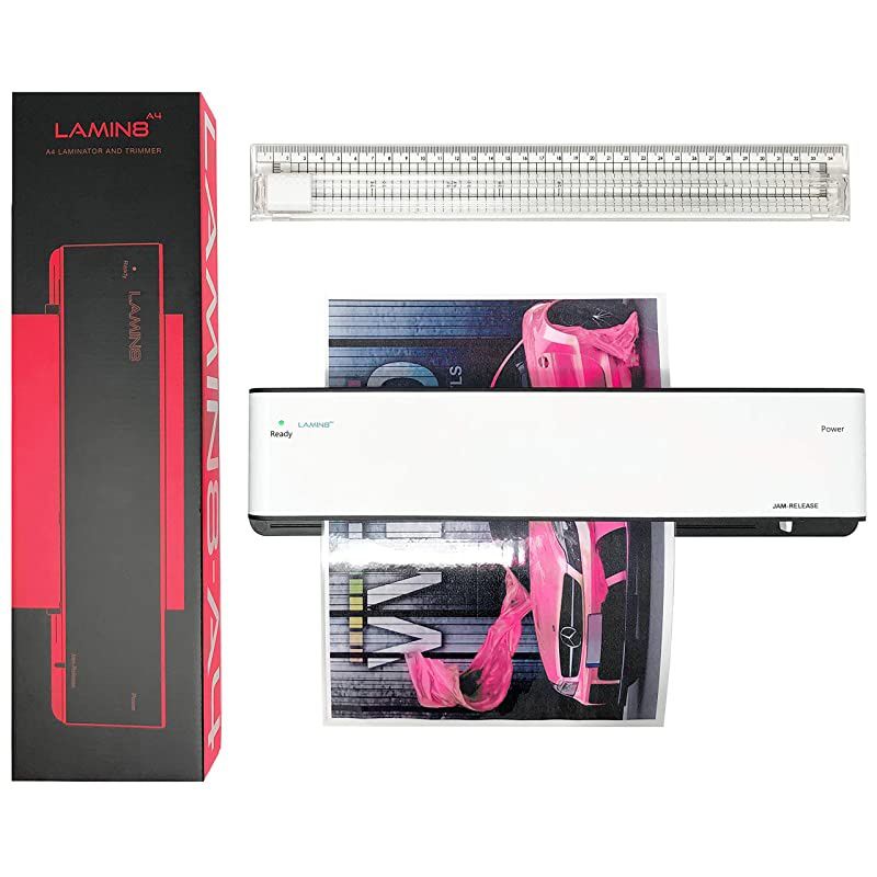 Lamin8 A4 Size Laminator and Built-in Trimmer