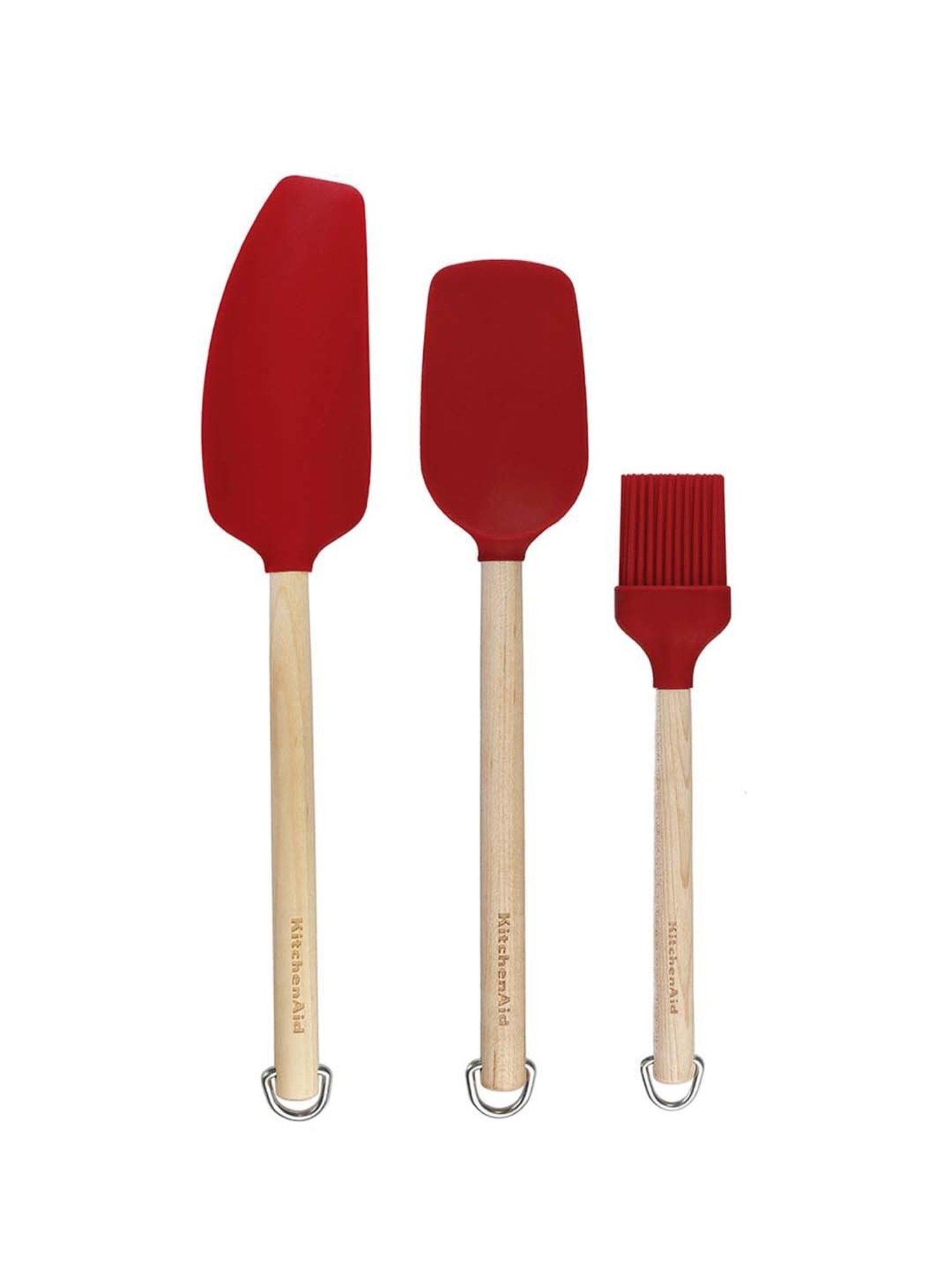 KitchenAid 3-Piece Red Medium Birchwood Baking Set
