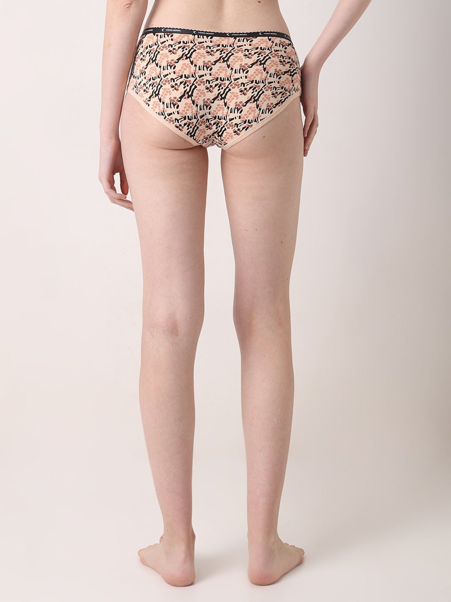 Vero Moda Intimates Multicolor Cotton Printed Hipster (Pack Of 5)