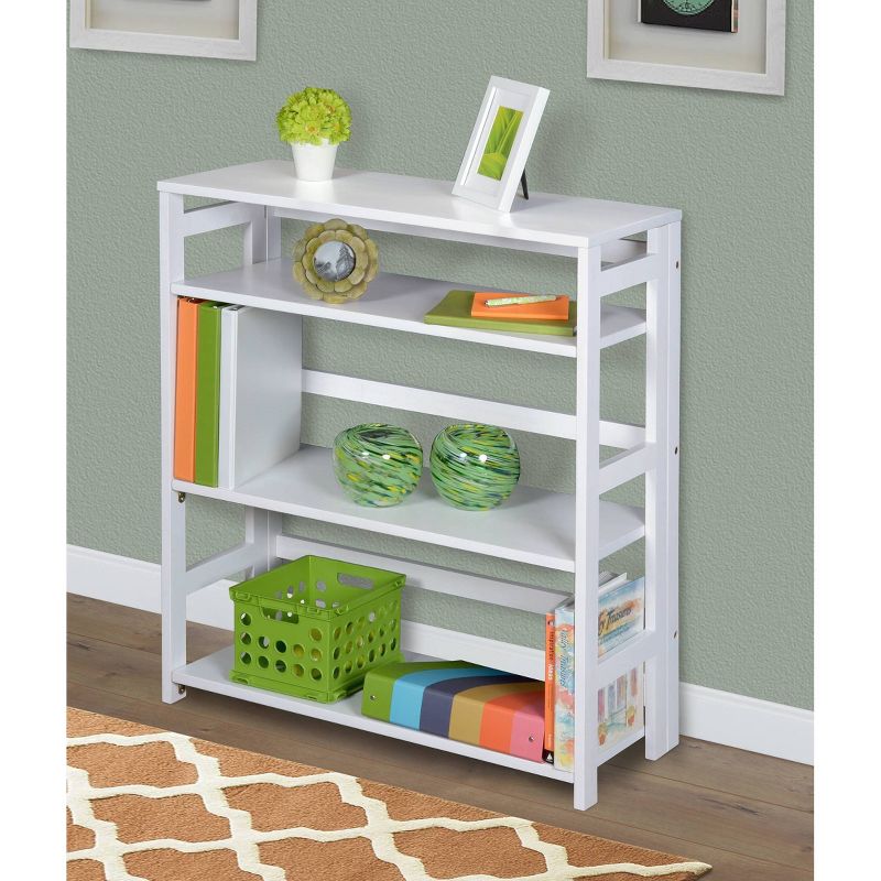 34" Cakewalk High Folding Bookcase White - Regency