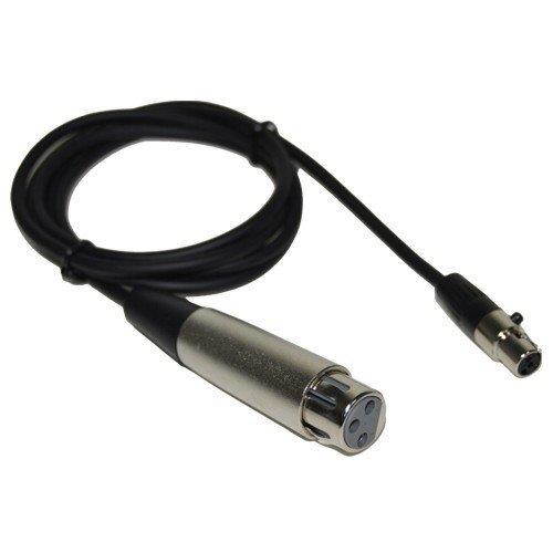 HQRP 4-Pin Mini Connector (TA4F) to XLR(F) Connector Microphone Adapter Cable for Shure WA310 Replacement plus HQRP Coaster
