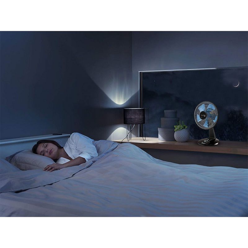 Rowenta VU2631U2 Turbo Silence Extreme Oscillating Manual 12 Inch Table Top Fan