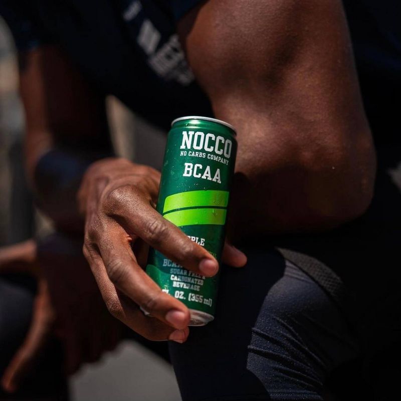 NOCCO BCAA+ Caffeine Free Apple Carbonated Beverage - 12 fl oz Can