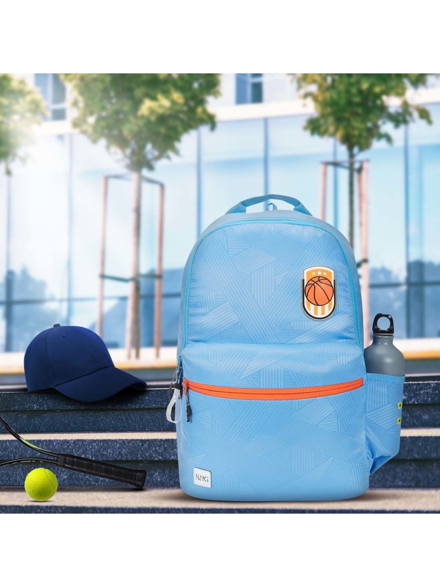 Wiki 18.5 Ltrs Blue Medium Backpack