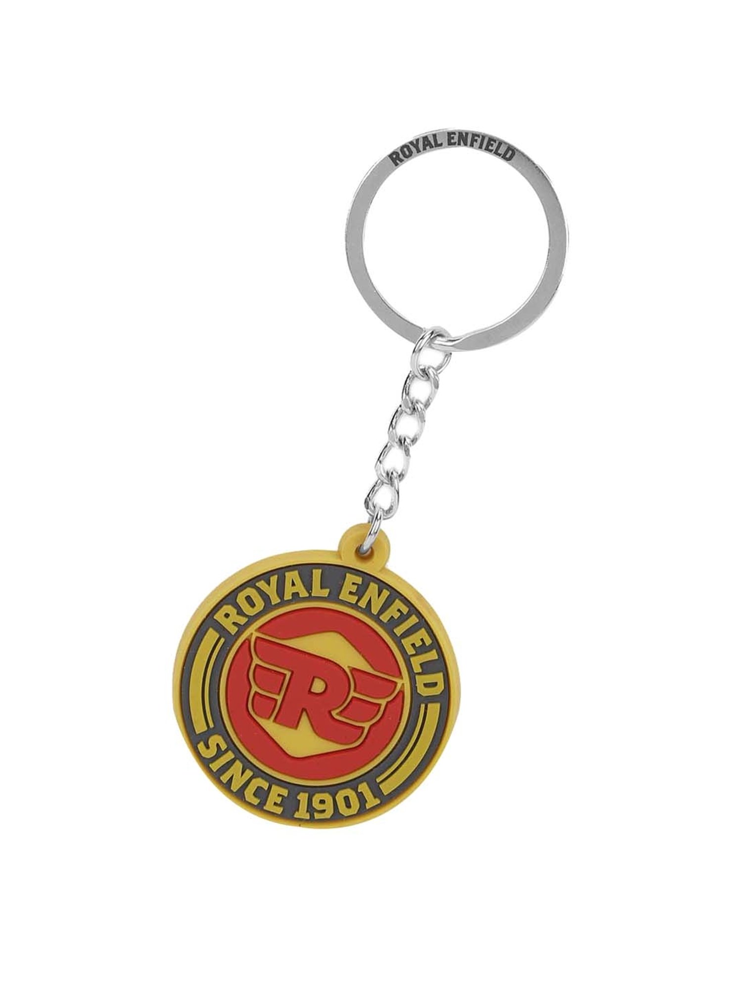 Royal Enfield Seal Yellow Metal Keychain