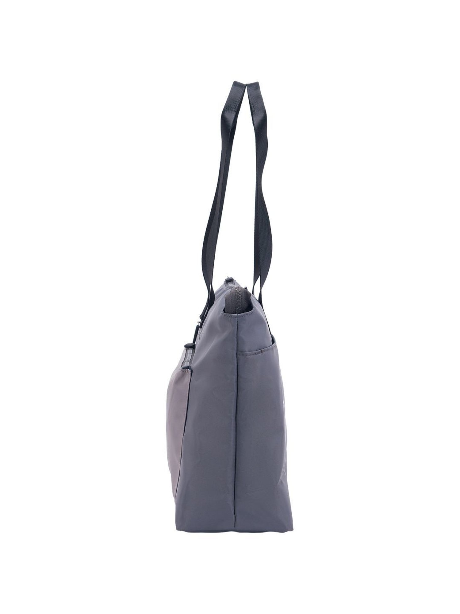 Nautica Grey Solid Medium Tote Handbag