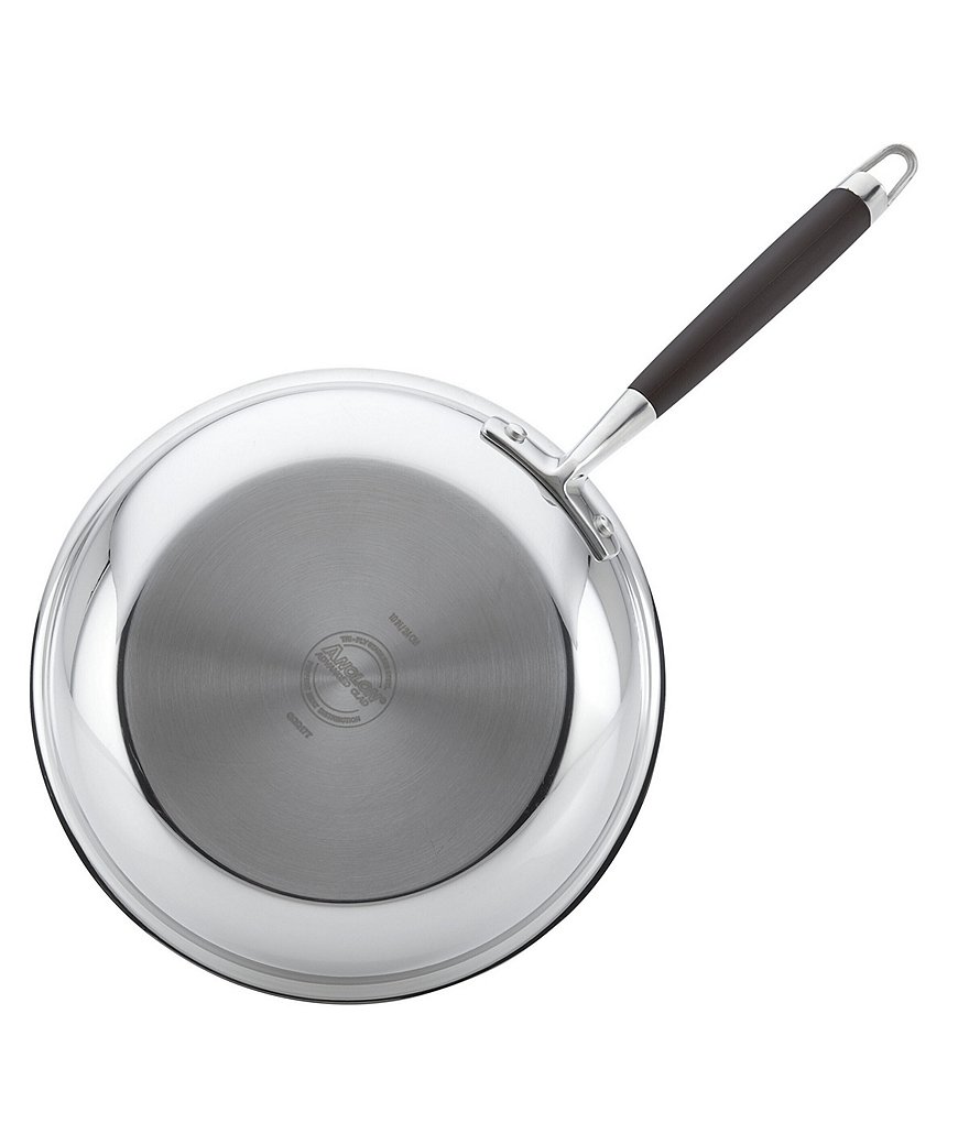 Anolon Tri-Ply Onyx Stainless Steel Nonstick French Skillet Twin Pack