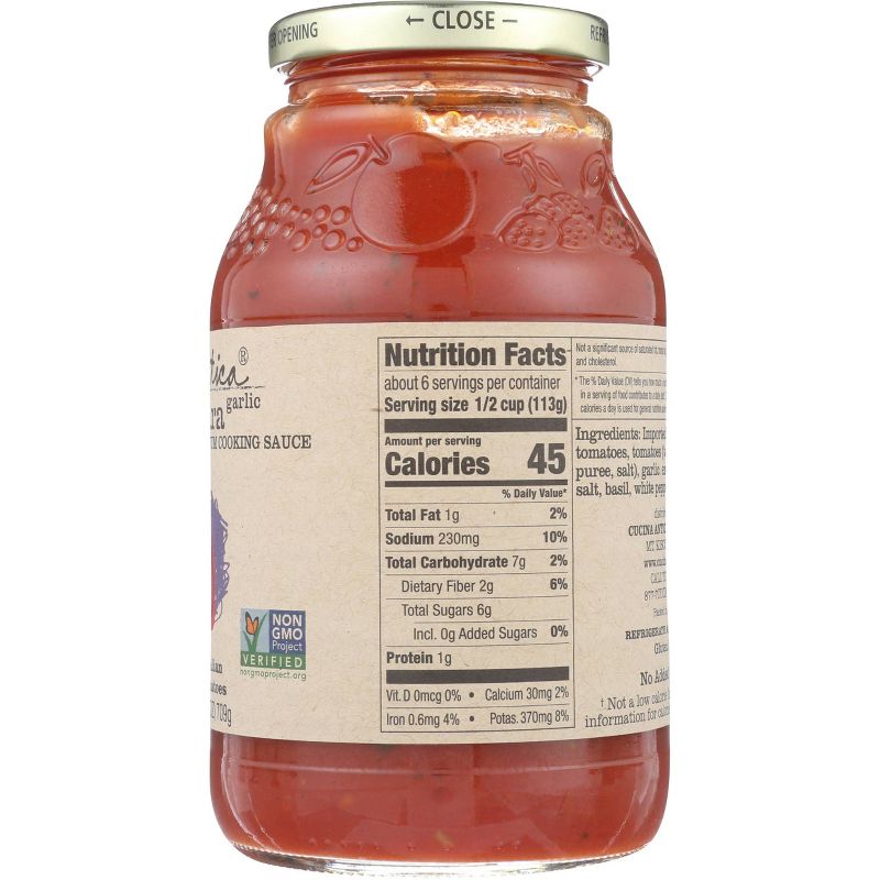 Cucina Antica Garlic Marinara Cooking Sauce 25oz