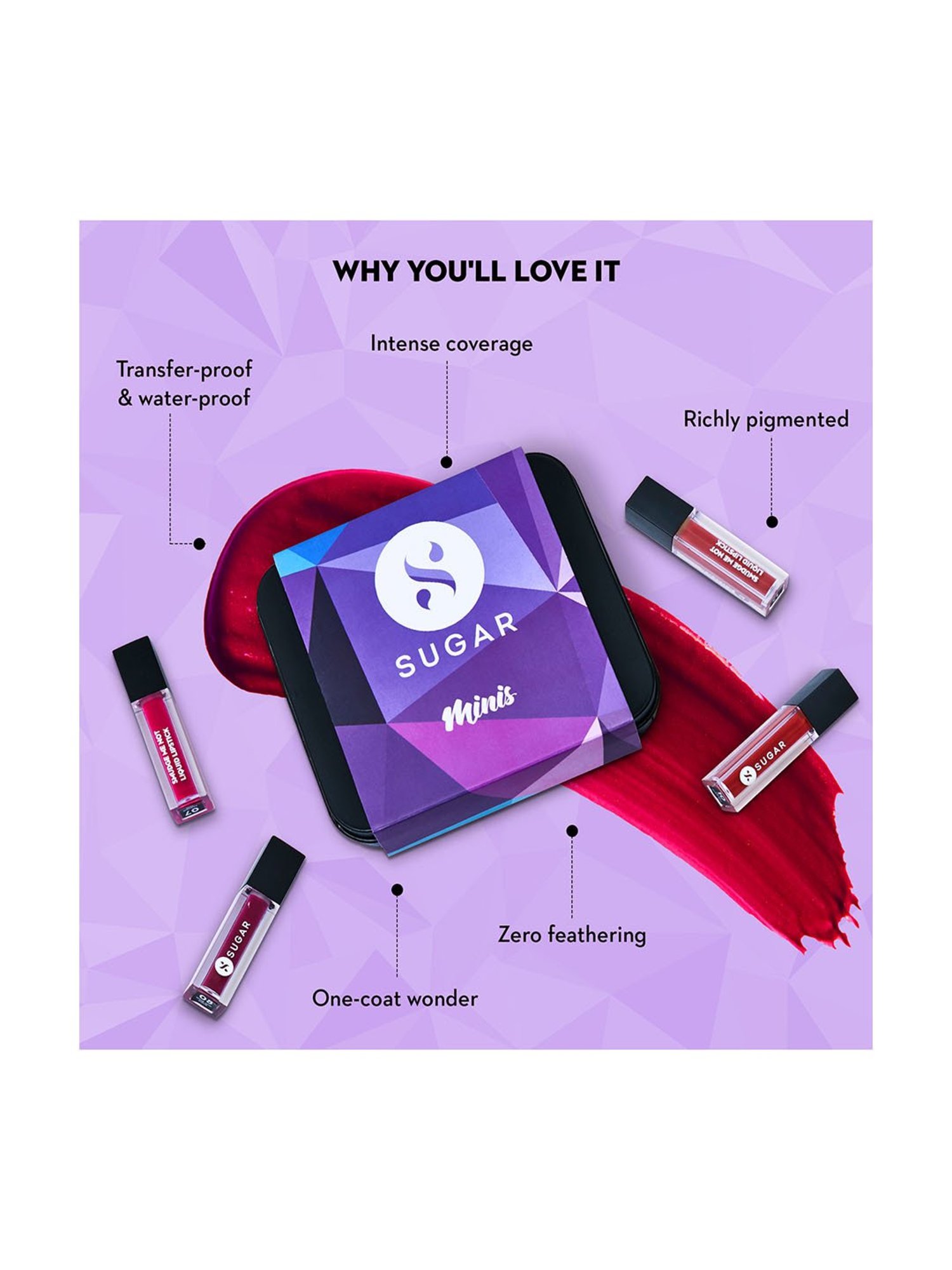 SUGAR Cosmetics Nude Rules Mini Lipstick Set of 4