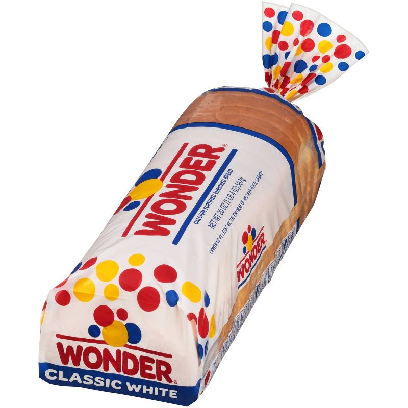 Wonder Round Top White Sliced Bread - 20oz