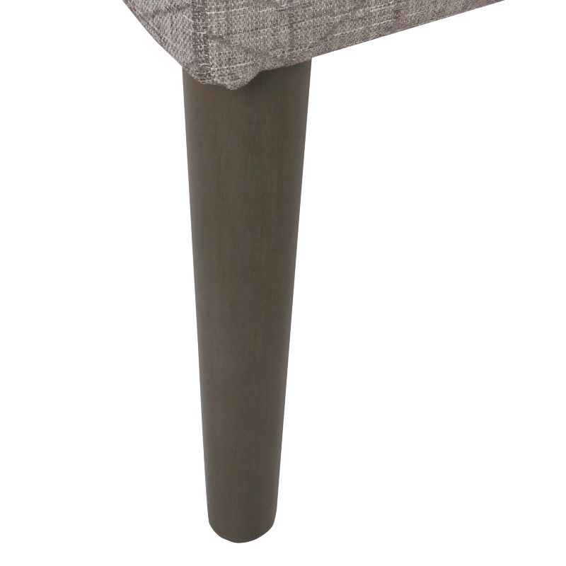 Mid Century Storage Bench Textured Gray - HomePop