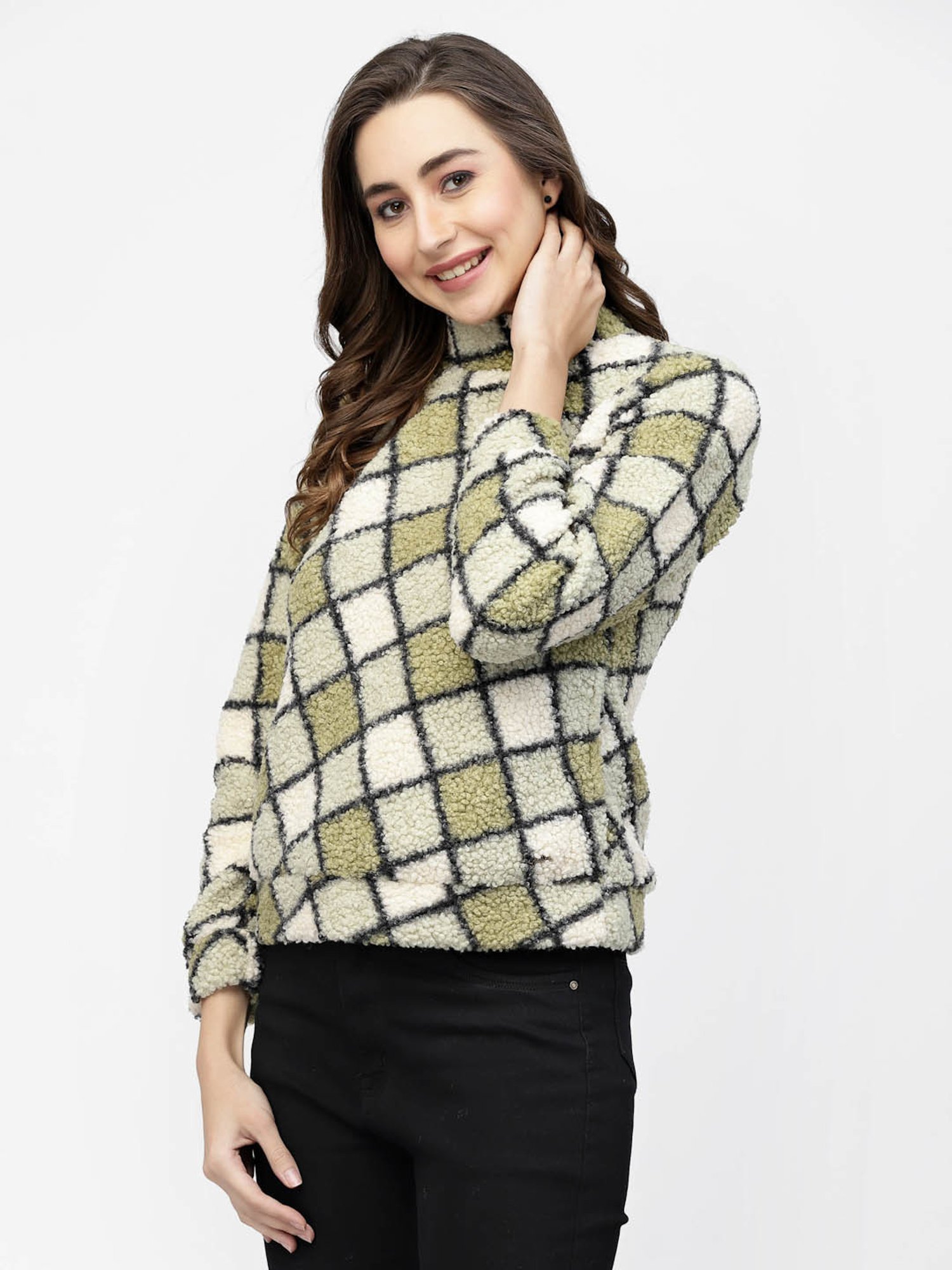 Juelle Multicolor Check Pullover