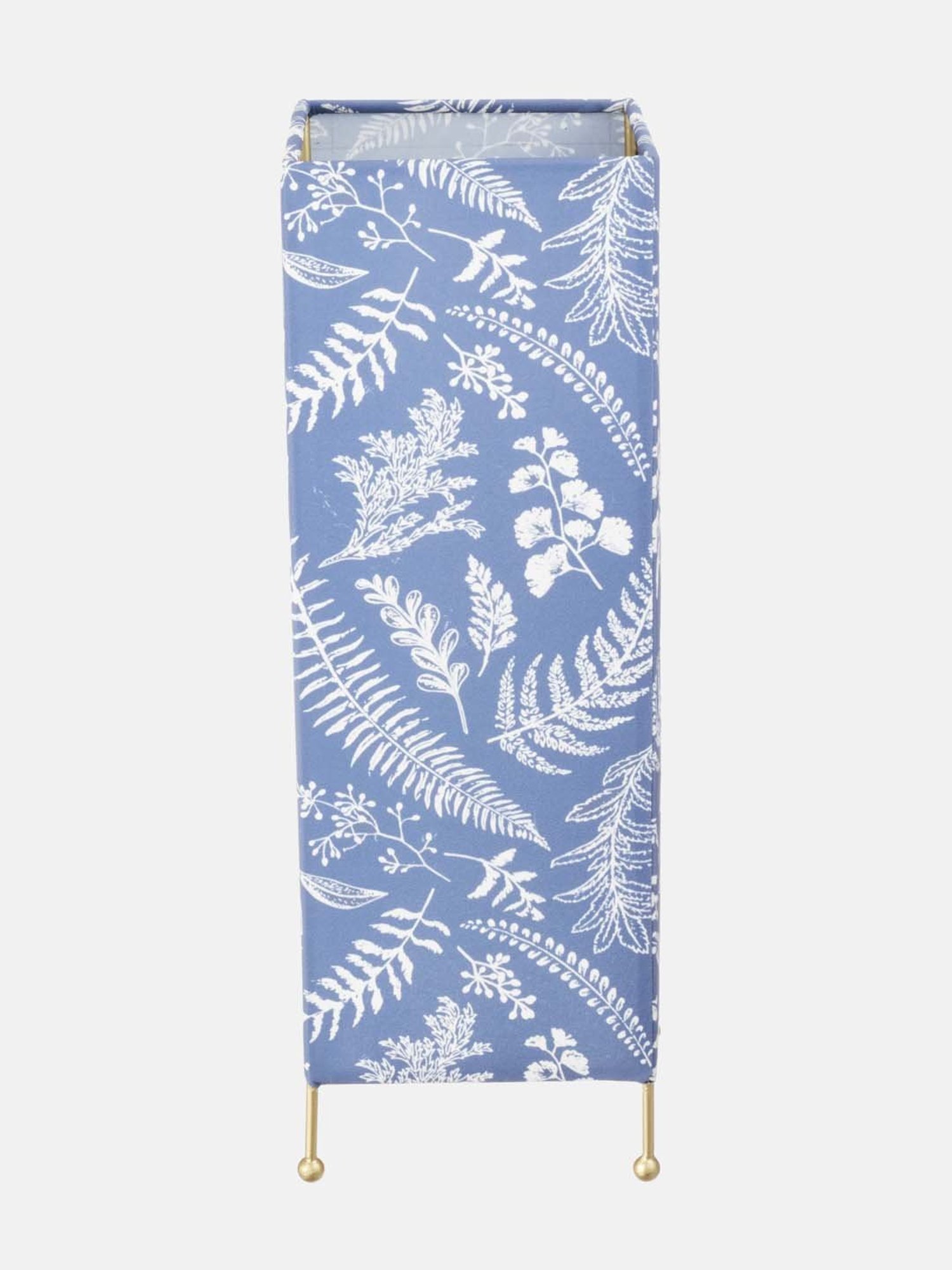 Fabindia 'Advait' Blue & White Iron Wire Ambient Table Lamp - Set of 1