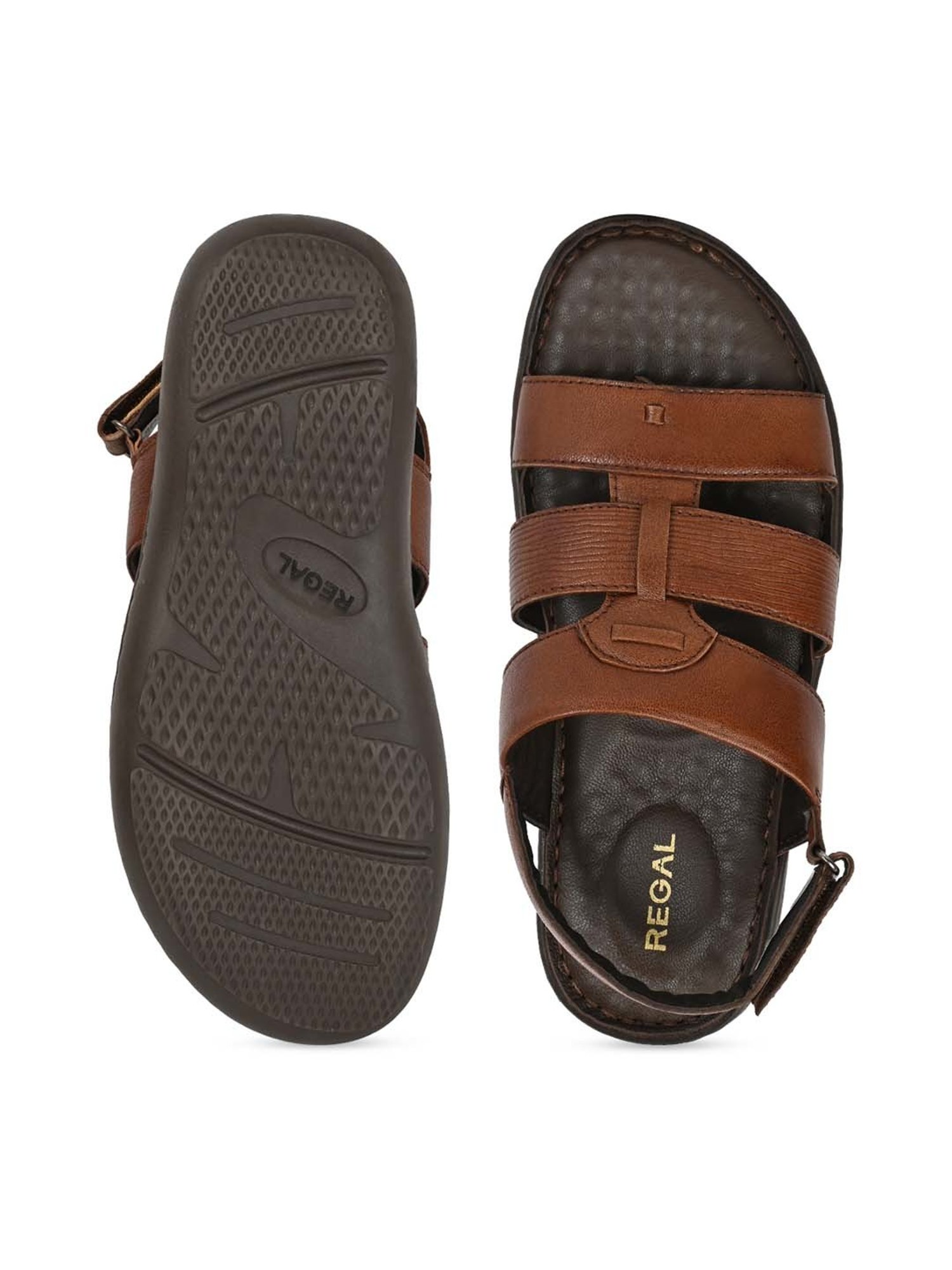 Regal Men's Tan Back Strap Sandals