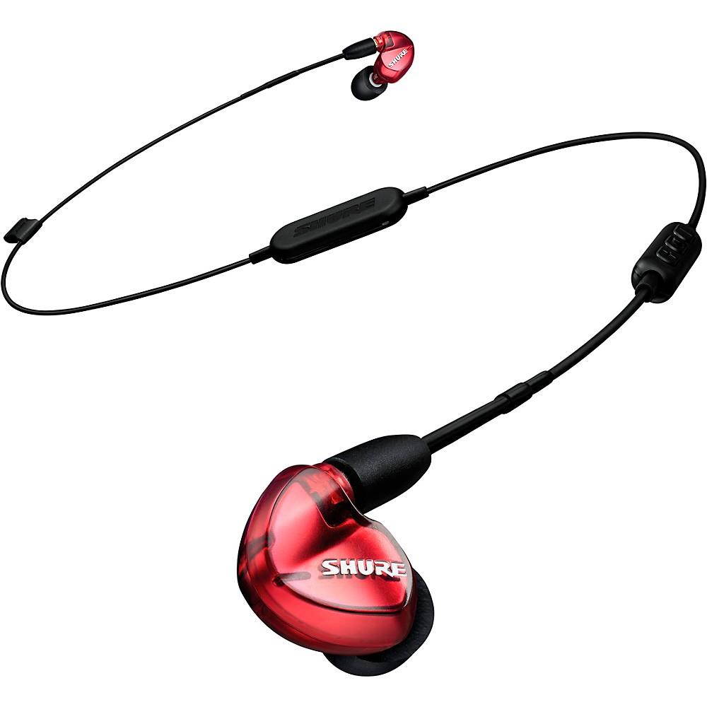 Shure SE535 Limited Edition Earphones with Bluetooth, Remote/Mic Cables, Red