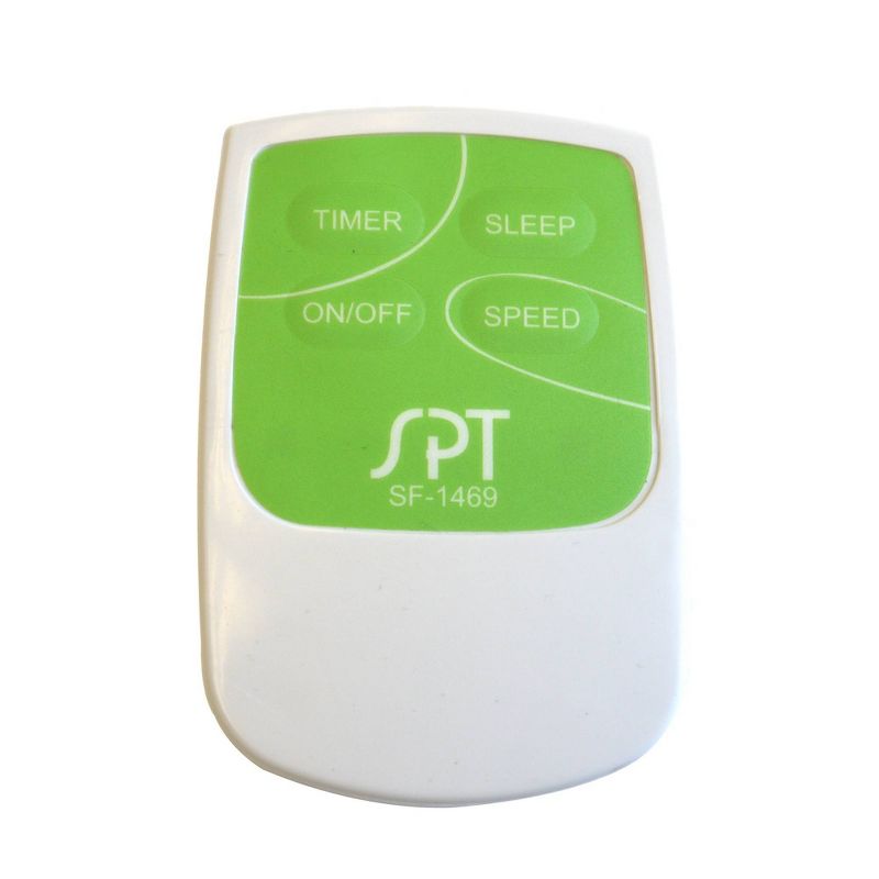 Sunpentown 14" DC Motor Energy Saving Stand Fan White