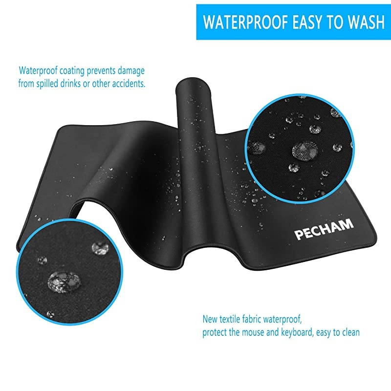 3mm Extended High Precise Large Gaming Mouse Pad XXL (30.71x11.81 inch) Non-Slip Water-Resistant Computer Mouse Mat, Desk Pads