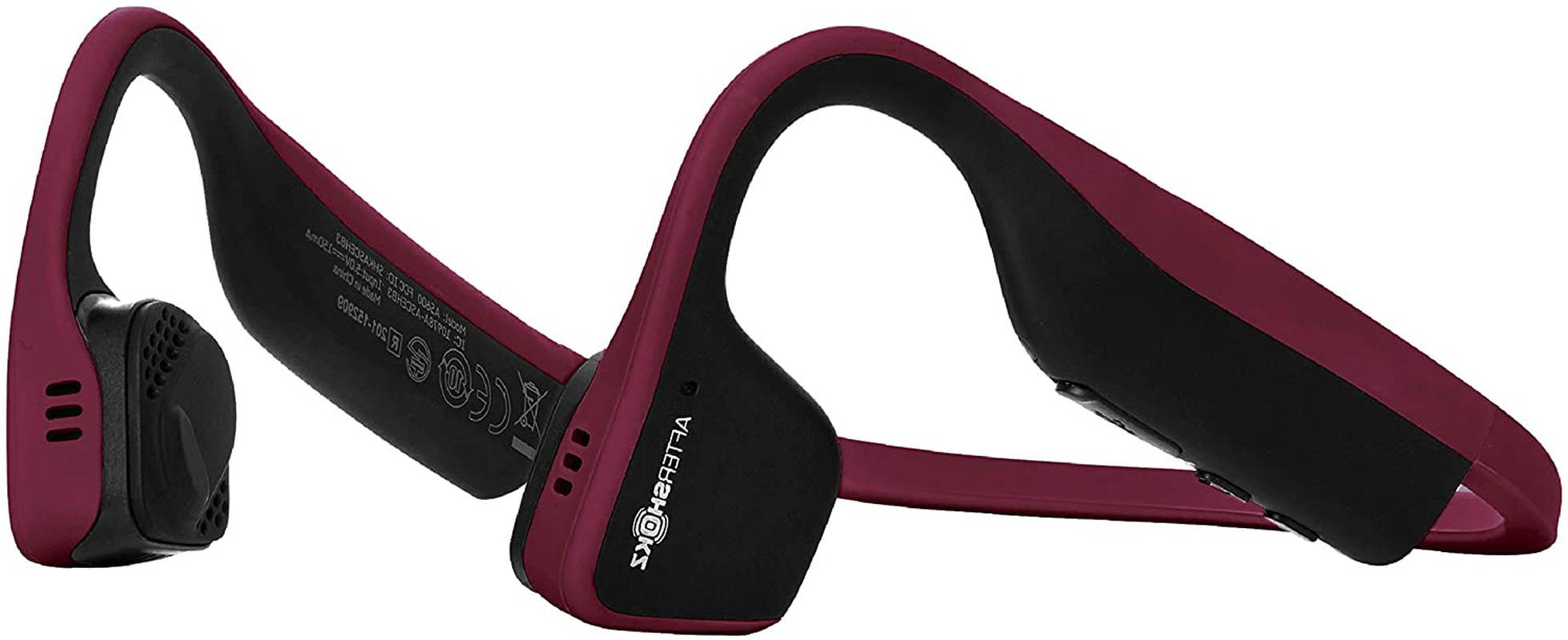 AfterShokz Titanium Bone Conduction Wireless Bluetooth Headphones, Canyon Red