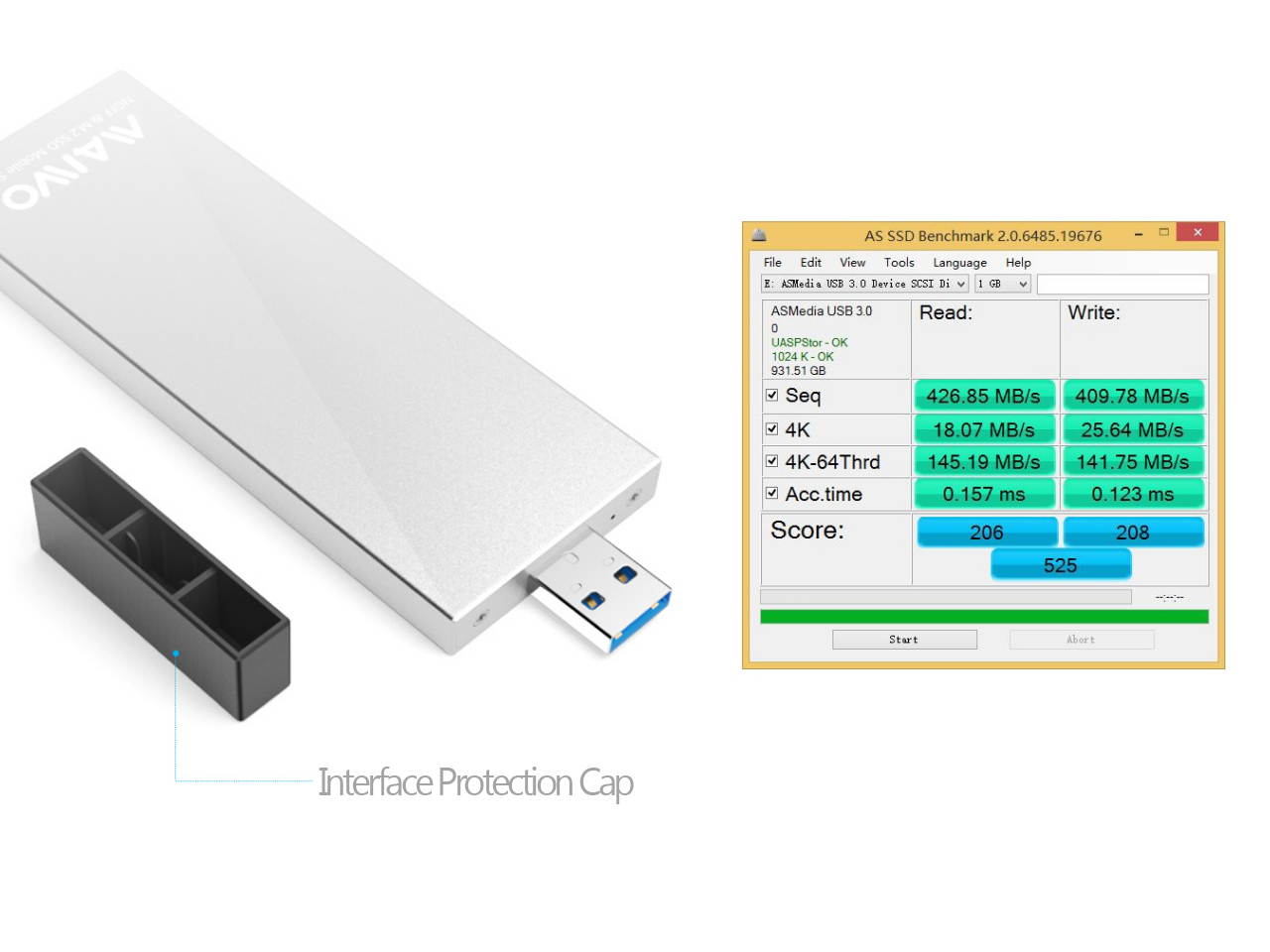 Maiwo Maiwo K17N M.2 Solid State Drive Box Sata Channel Usb3.0 Interface Desktop Notebook External Solid State Drive Box Black
