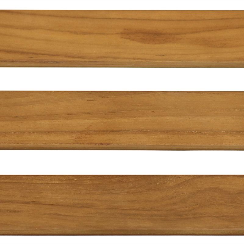 Wood Outdoor Bench in Natural Brown-Pemberly Row