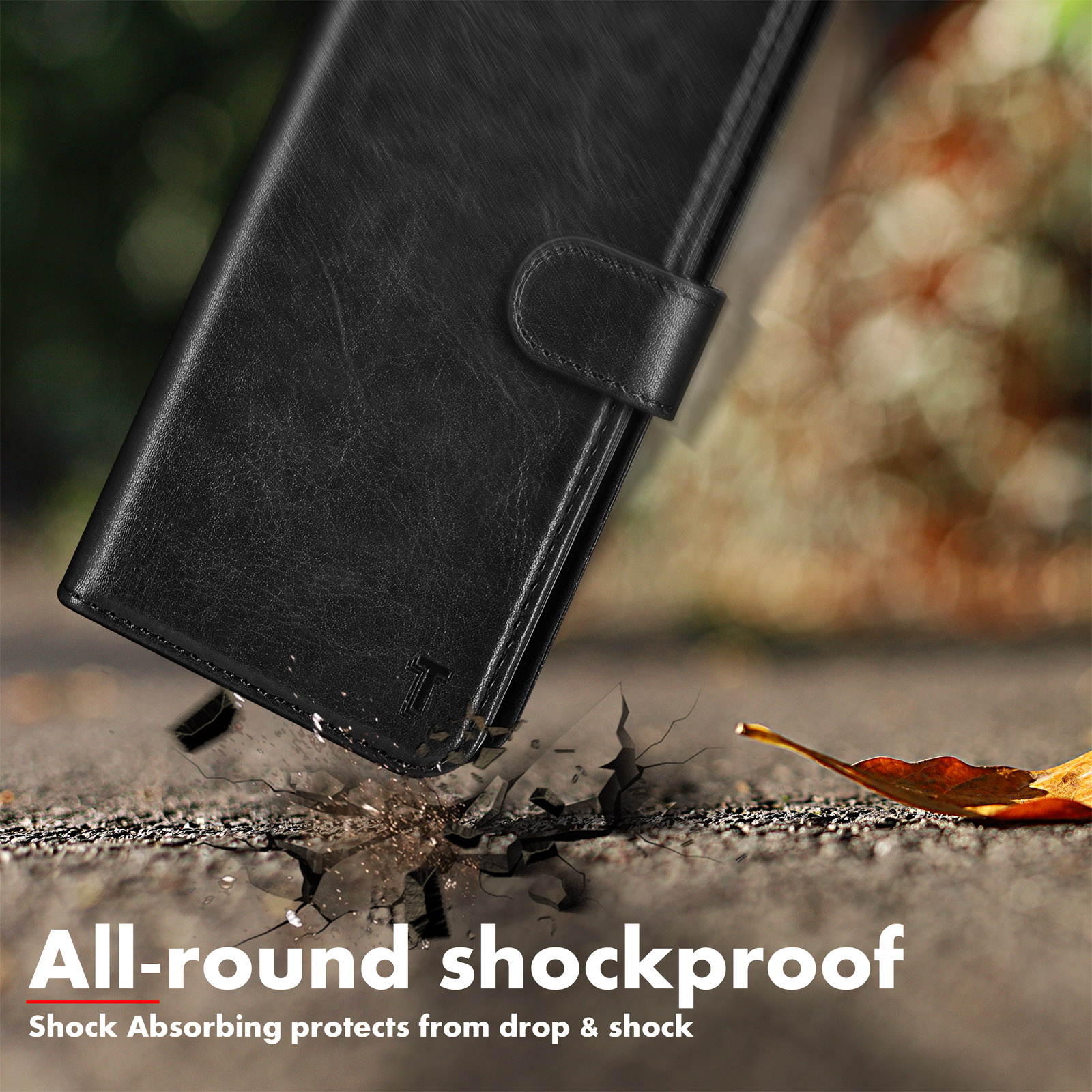 Moto G7 Power Case, Motorola Moto G7 Optimo Maxx/Moto G7 Supra Wallet Case, Tekcoo Premium [RFID Blocking] Cash ID Credit Card Slots Holder Carrying Vegan Leather Folio Flip Cover Cases [Black]