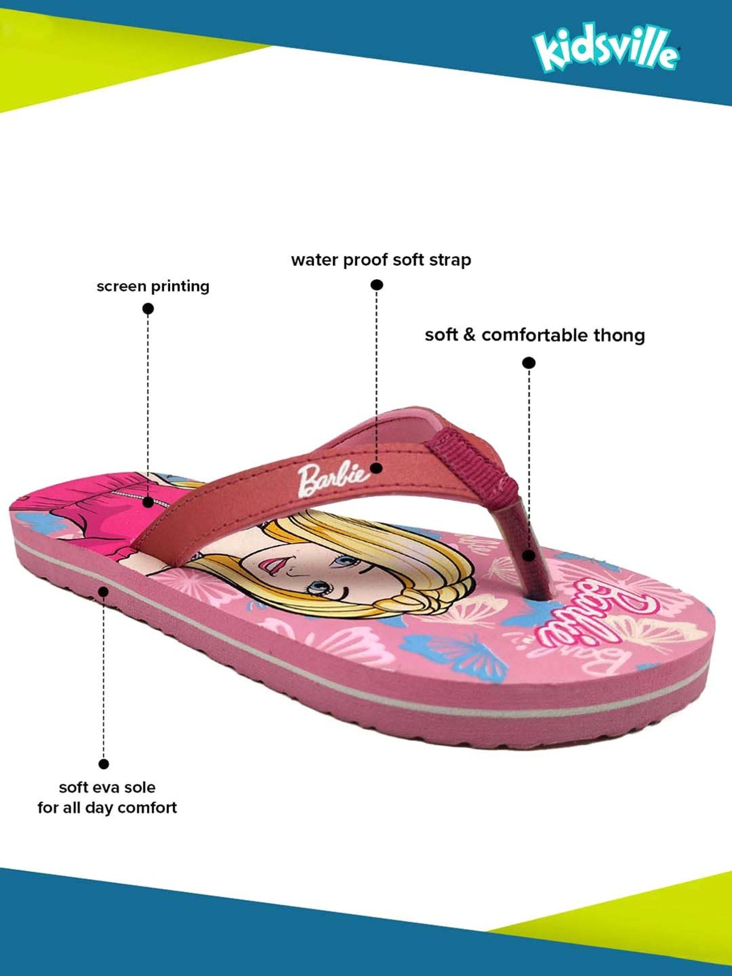 Passion Petals Kids Pink Sling Back Clogs