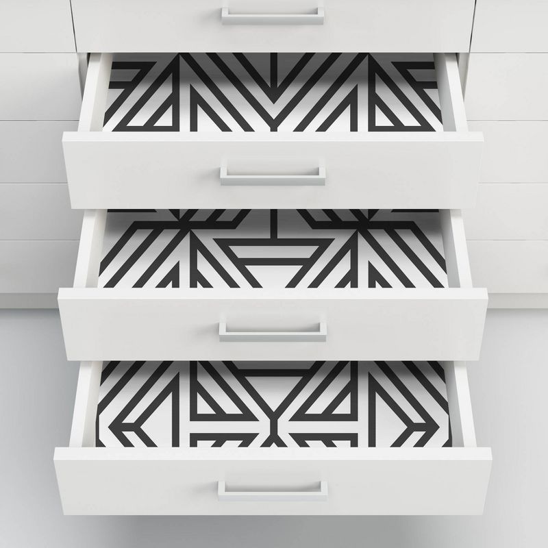 NuWallpaper Linear Peel and Stick Wallpaper Black