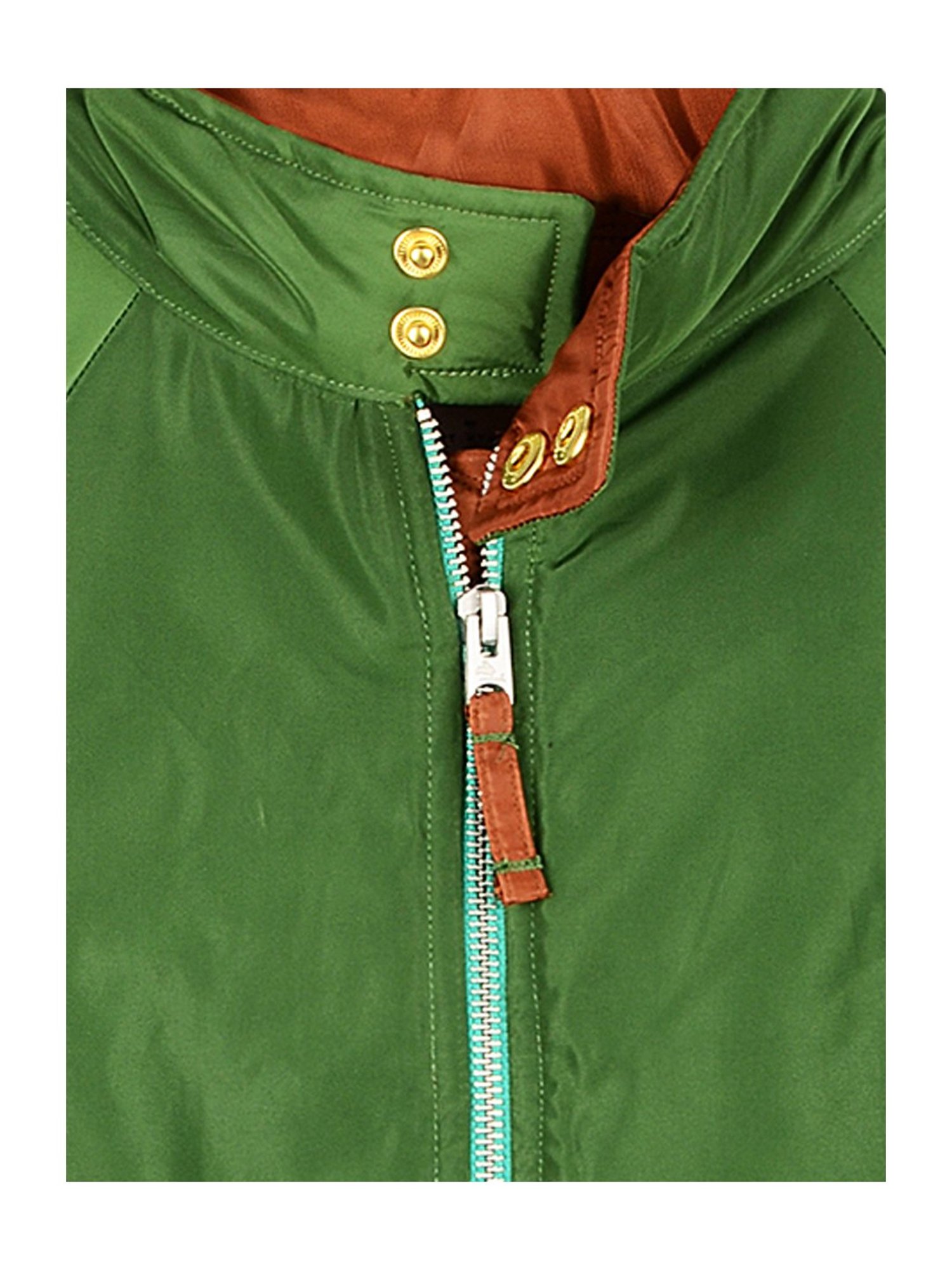 Allen Solly Junior Navy & Green Color Block Full Sleeves Jacket