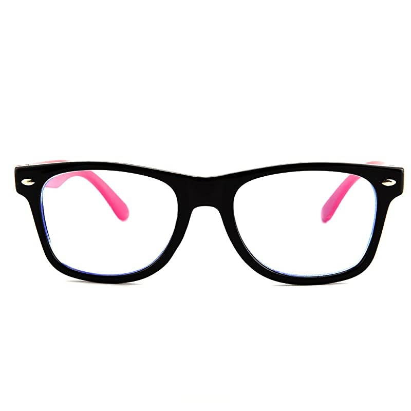 Kids Blue Light Blocking Glasses Rectangle Digital Boys Girl Age for 512
