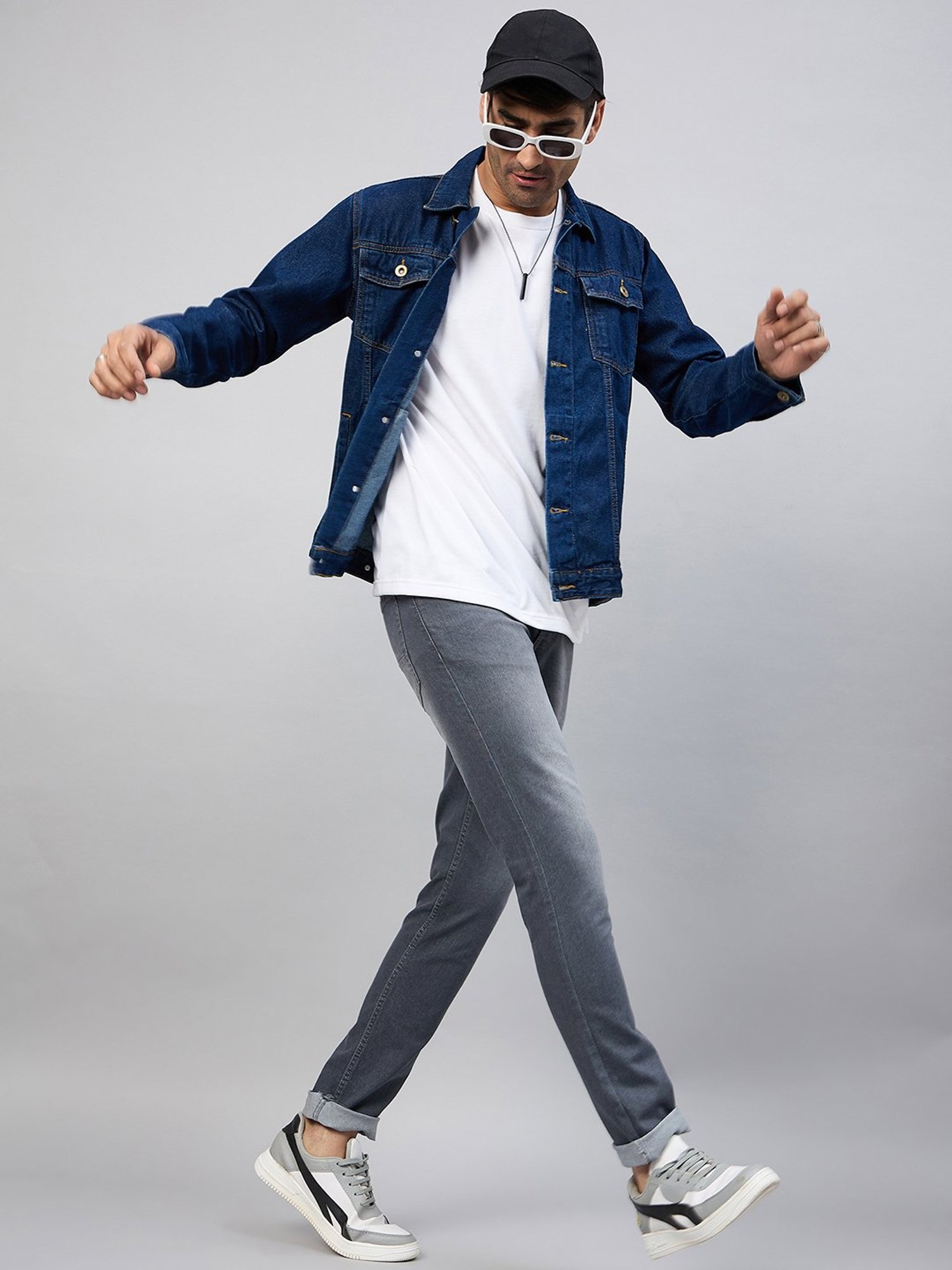 Club York Dark Blue Regular Fit Denim Jacket