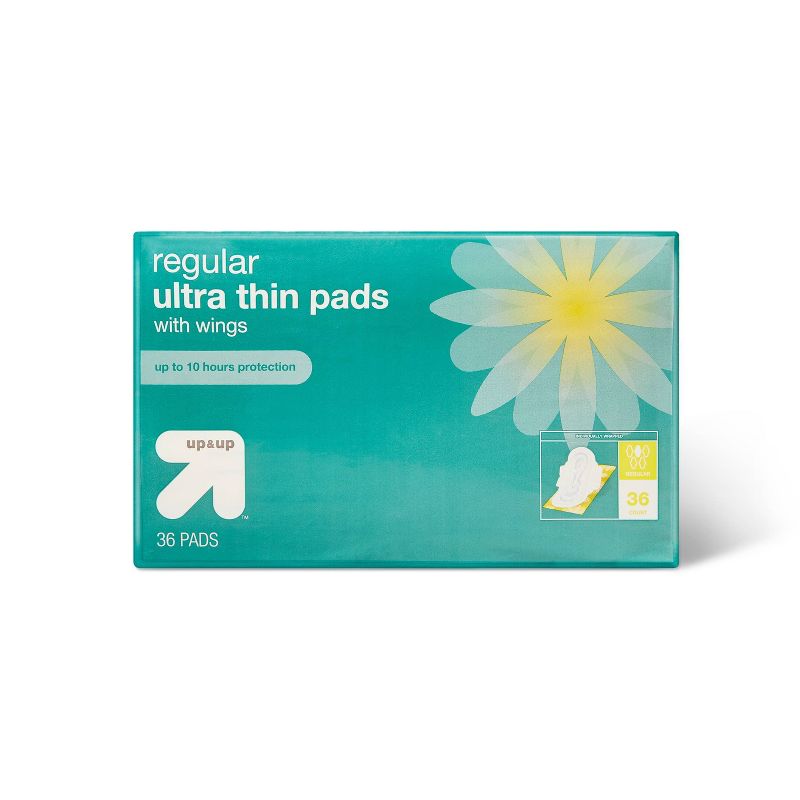 Ultra Thin Regular Pads with Wings - 36ct - up & up™