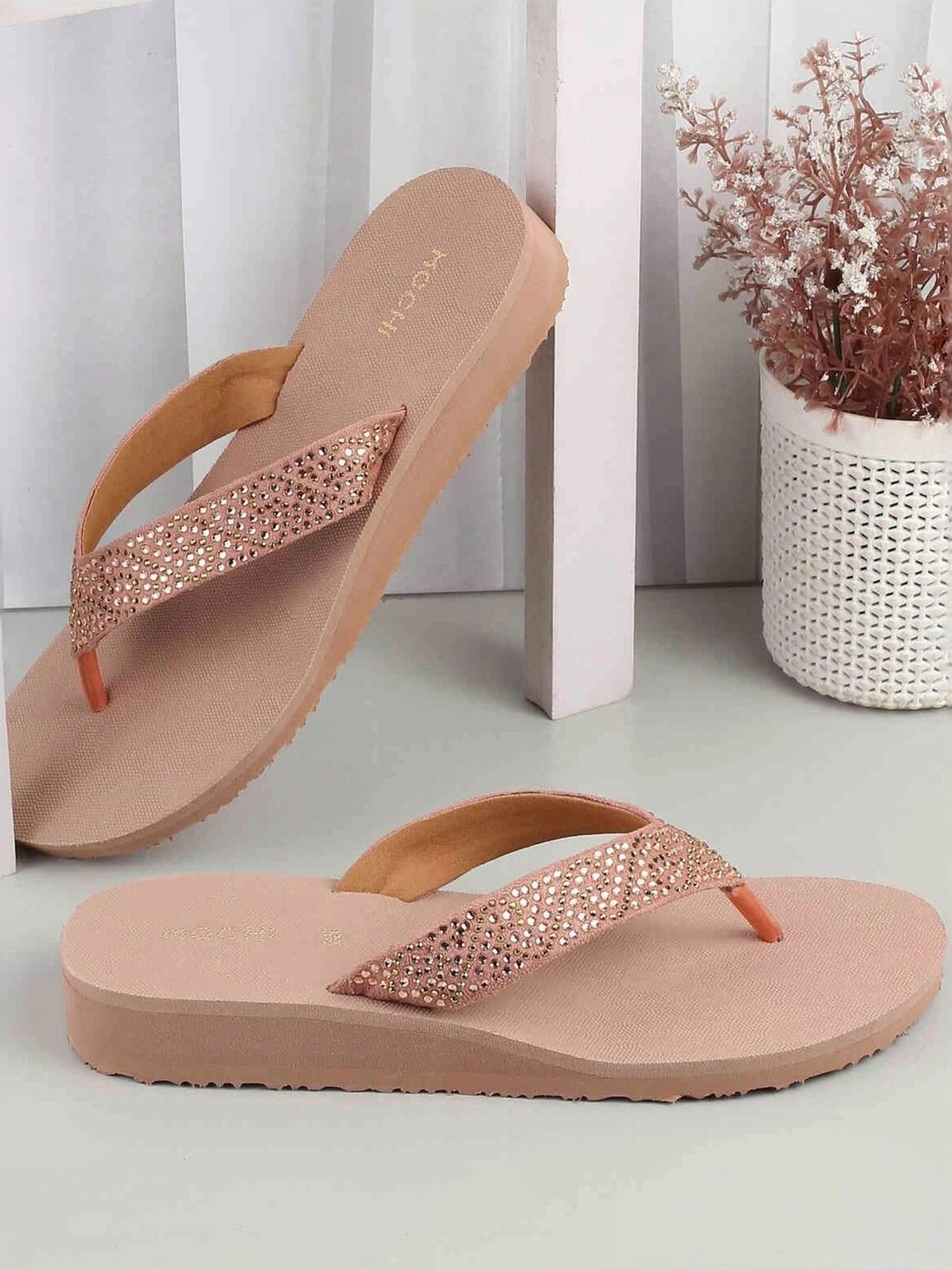 Floatz by Bata Women's  White Flip Flops